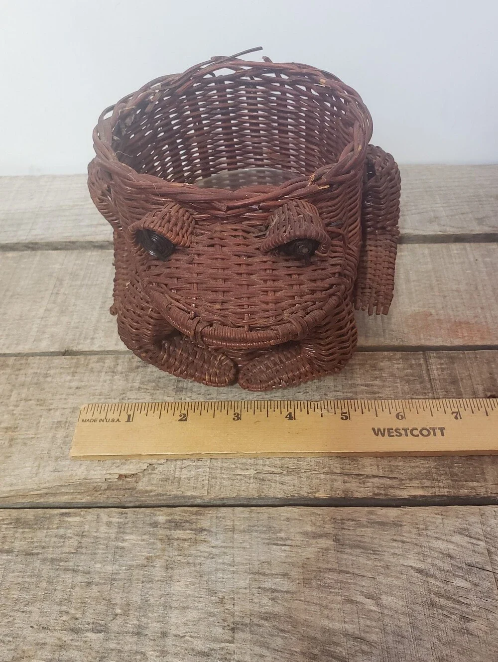 Set Of 3 VINTAGE BASKETS Frog & Geese/Ducks